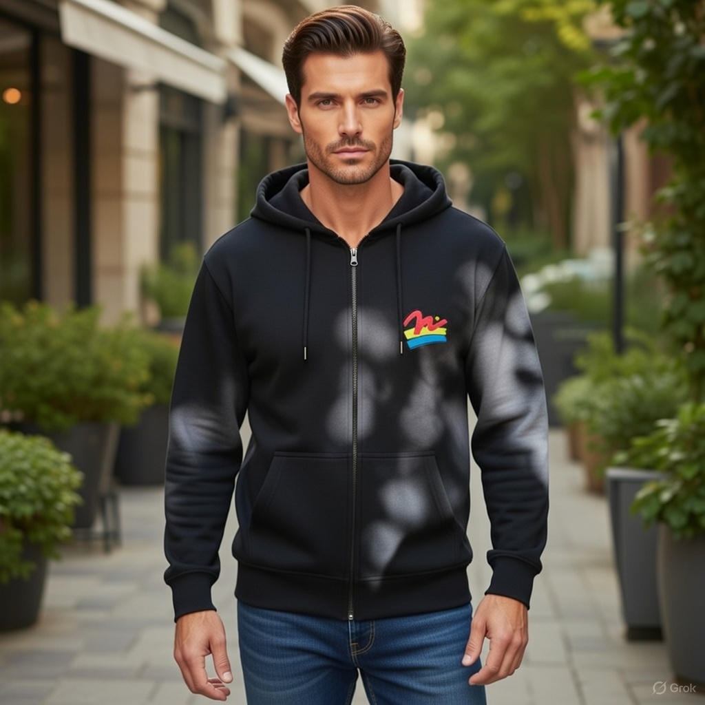 Sweat Shirt Zippé Mixte